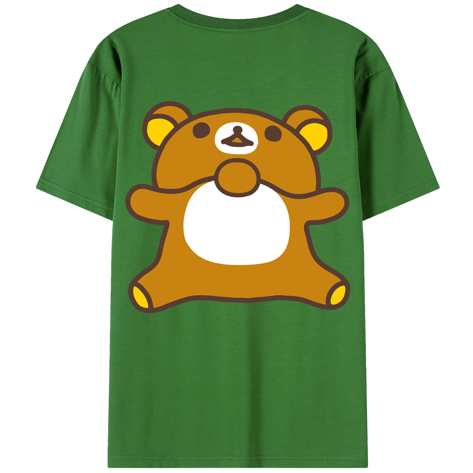 （画像用） リラックマ リラックマ キイロイトリ Rilakkuma Korilakkuma Kiiroitori レディース半袖Tシャツ(バックプリント)